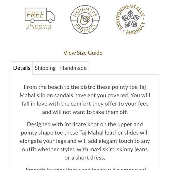 Balielf Taj Mahal white pointy toe mules size 7 - Picture 2 of 7